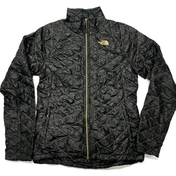 The North Face Thermoball Jacket Womens Small Black Puffer Quilted - Picture 1 of 9
